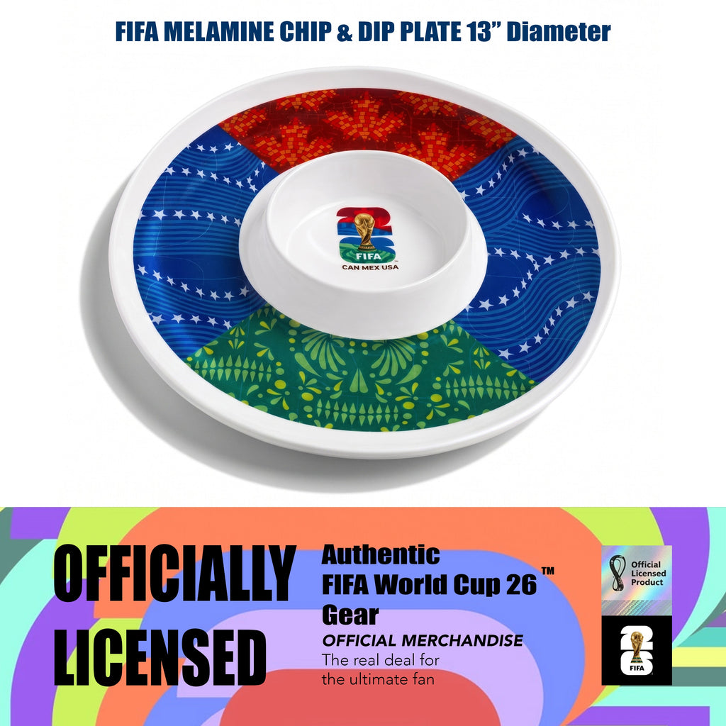 Atelier Sportif Official FIFA 26 Can Mex Us Melamine Chip & Dip 13"D